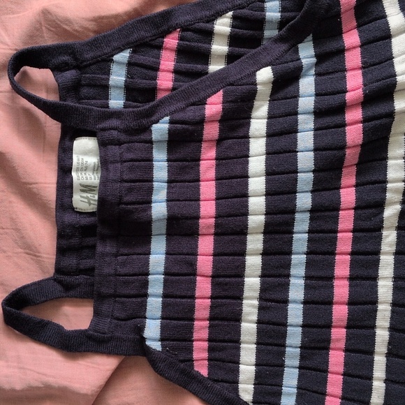 Striped Ribbed Two Piece - Picture 2 of 3